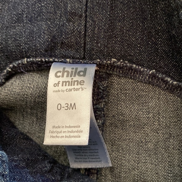 Child of Mine Awesome Guy Overalls and Malin Calin Stripe Polo T-Shirt 0-3M - Picture 6 of 7